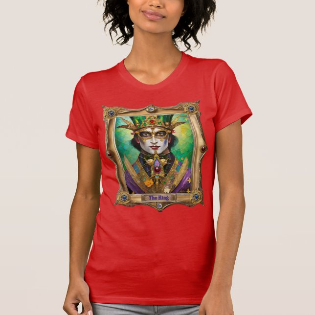 Mardi Gras Realm Porträtt - Kung T Shirt (Framsida)