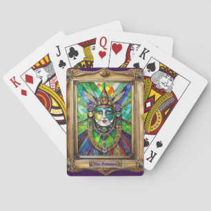 Mardi Gras Realm Porträtt - Priestess Casinokort