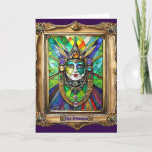 Mardi Gras Realm Porträtt - Priestess Kort