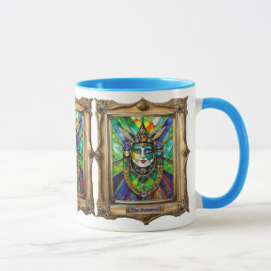 Mardi Gras Realm Porträtt - Priestess Mugg