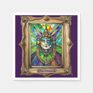 Mardi Gras Realm Porträtt - Priestess Pappersservett