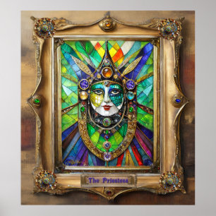 Mardi Gras Realm Porträtt - Priestess Poster