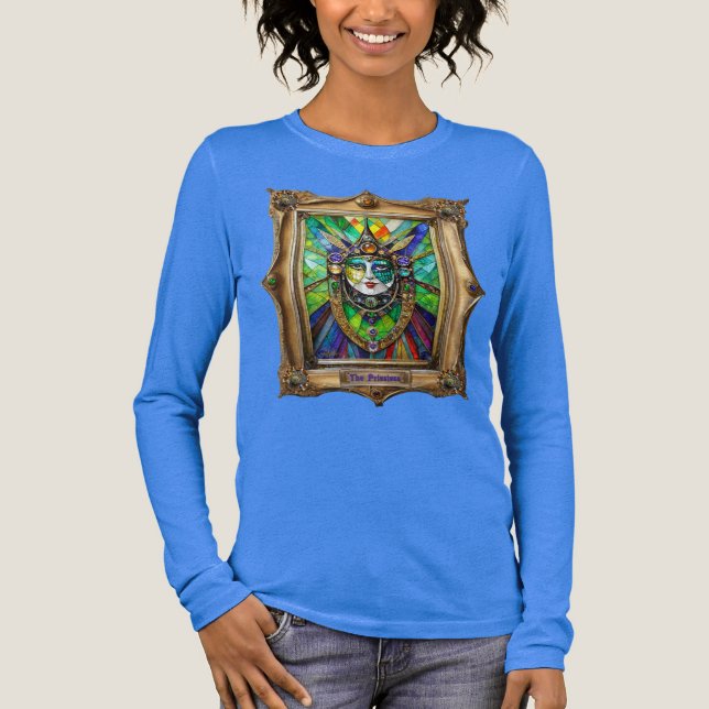 Mardi Gras Realm Porträtt - Priestess T Shirt (Framsida)