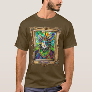 Mardi Gras Realm Porträtt - Priestess T Shirt