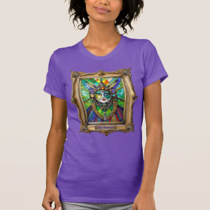 Mardi Gras Realm Porträtt - Priestess T Shirt