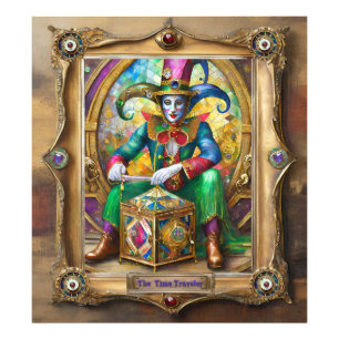 Mardi Gras Realm Porträtt - Time Traveler Fototryck