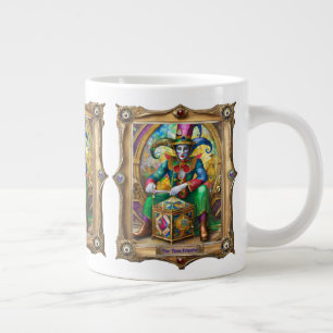 Mardi Gras Realm Porträtt - Time Traveler Jumbo Mugg