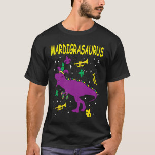 Mardi Gras Rex Dinosaur Mardi Grawr Bead Costume B T Shirt