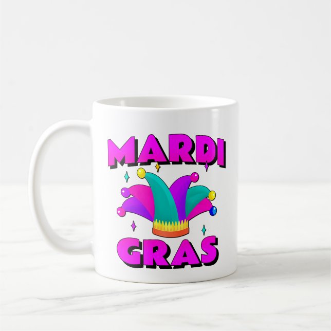 Mardi Gras-roligt hatt - Klassisk mugg (Vänster)