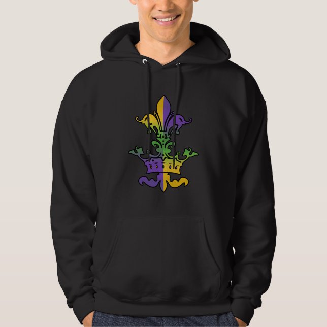 Mardi Gras royalty Sweatshirt Med Luva (Framsida)