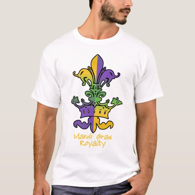 Mardi Gras royalty Tee Shirt (Framsida)