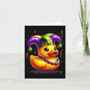 Mardi Gras Rubber Anka New Orlean Carnival Festiva Kort