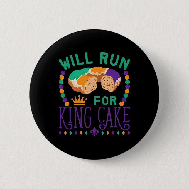 Mardi Gras Running Funny Will Springa för Kung Cak Knapp (Framsida)