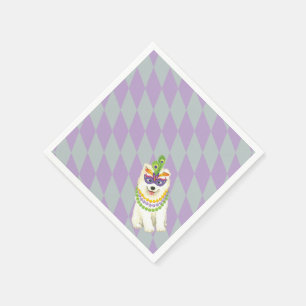 Mardi Gras Samoyed Pappersservett