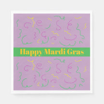 Mardi Gras servetter