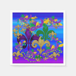 Mardi Gras-servetter Pappersservett