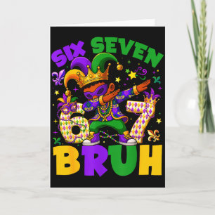 Mardi Gras Sex Sju 67 Bruh Meme Dabbing Leprechaun Kort