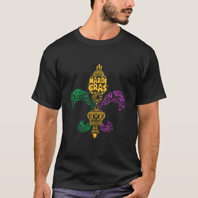 Mardi Gras Shirt, Mardi Gras Day, Mardi Gars New O T Shirt (Framsida)