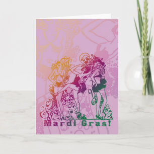 Mardi Gras Showtjejer Kort