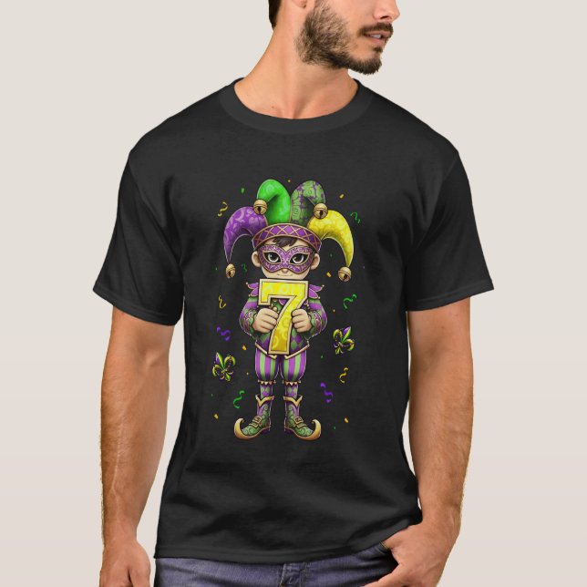 Mardi Gras Six Seven 6 7 Meme Matchande Par Män  T Shirt (Framsida)