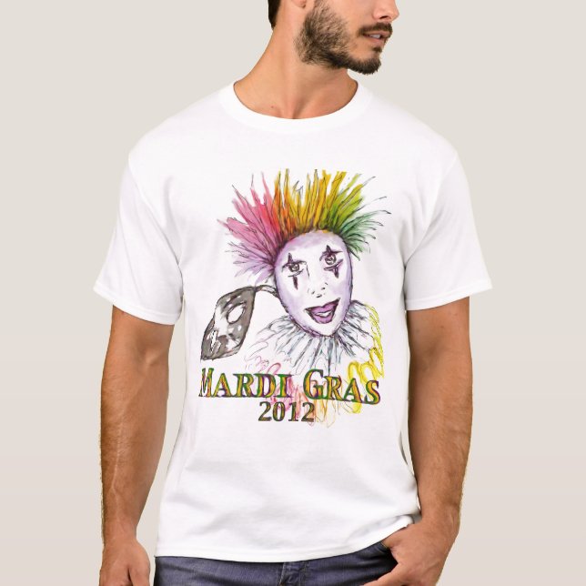 Mardi Gras skjorta T-shirt (Framsida)