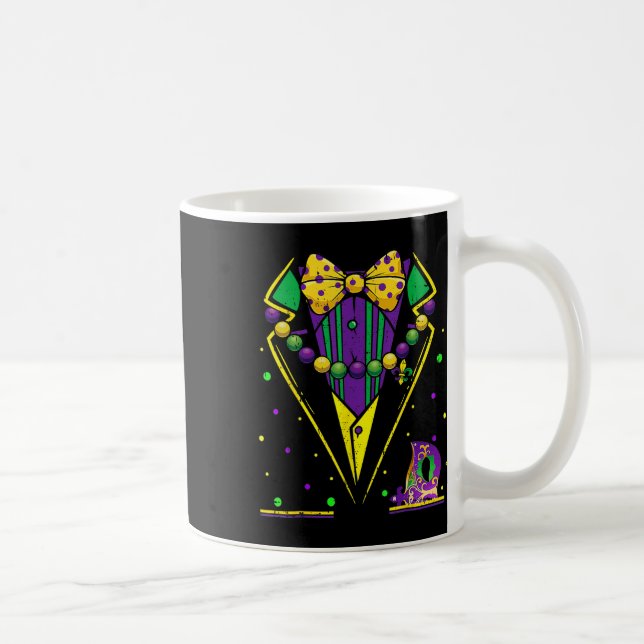 Mardi Gras Smoking Väst Fest Kostym Karneval Parad Kaffemugg (Höger)