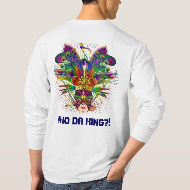 Mardi Gras som all ljus stilarmanar beskåda, Tee Shirt (Baksida)