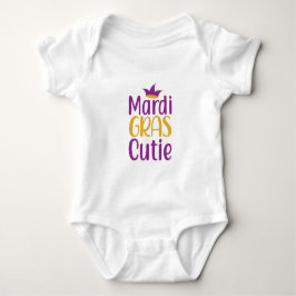 Mardi Gras Sötnos Baby Bodysuit T Shirt