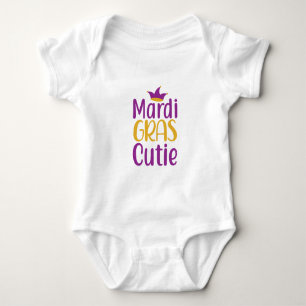 Mardi Gras Sötnos Baby Bodysuit T Shirt