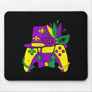 Mardi Gras-spelkontroller Jester-hatt Kostym Musmatta