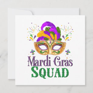 Mardi Gras Squad Inbjudningar