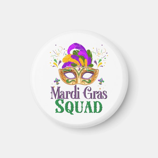 Mardi Gras Squad Magnet (Framsidan)