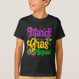 Mardi Gras Squad Party Costume T Shirt
