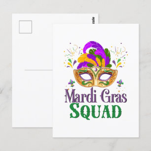 Mardi Gras Squad Vykort