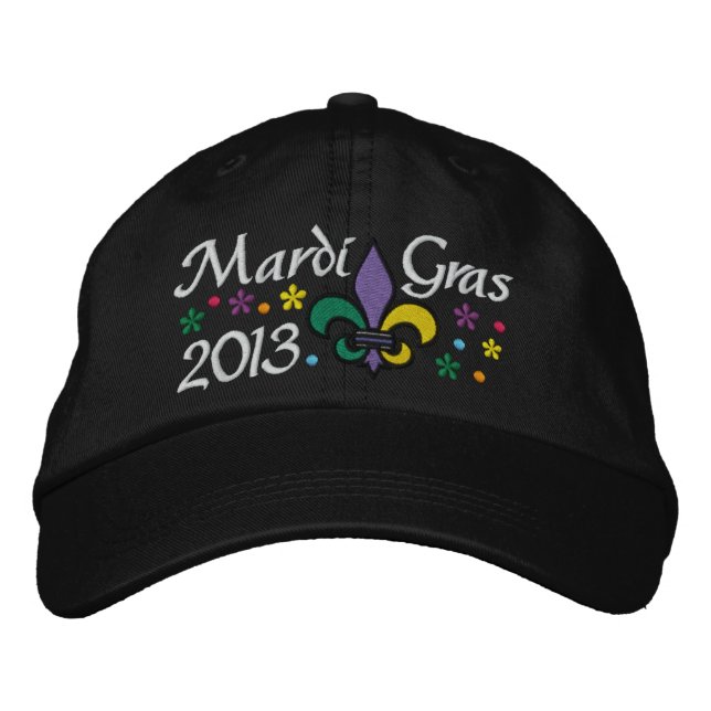 Mardi Gras - SRF Broderad Keps (Framsida)