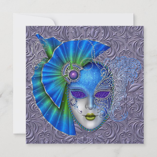 Mardi Gras - SRF Inbjudningar (Framsida)