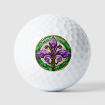 Mardi Gras Stached Glass Fleur de lis