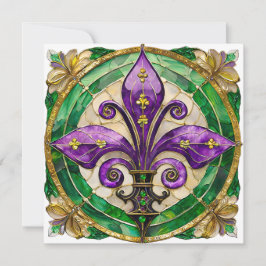 Mardi Gras Stached Glass Fleur di lis