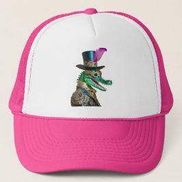 Mardi Gras Steampunk-fest Djur Alligator Keps