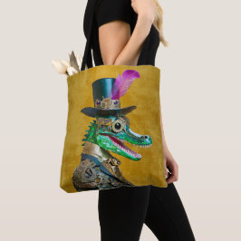 Mardi Gras Steampunk-fest Djur Alligator Tygkasse