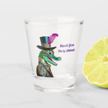 Mardi Gras Steampunk Party Animal Alligator
