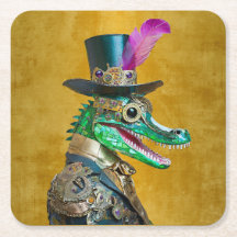 Mardi Gras Steampunk Party Djur Alligator