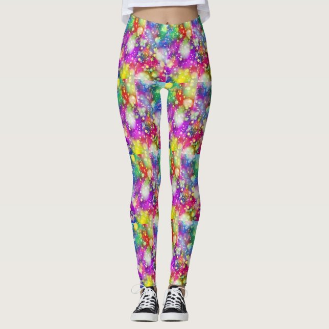 Mardi Gras stildamasker Leggings (Framsida)