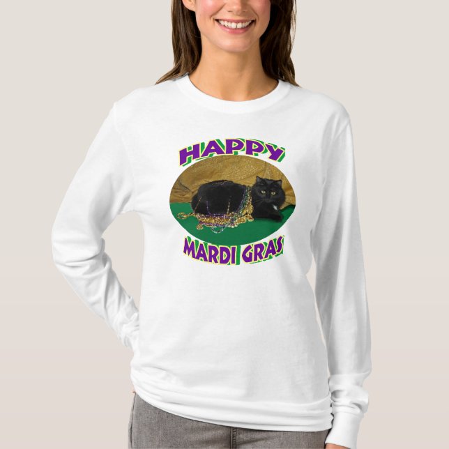 Mardi Gras stjärnakatt Tee (Framsida)