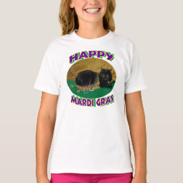 Mardi Gras stjärnakatt Tee Shirt