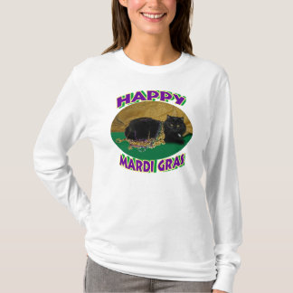 Mardi Gras stjärnakatt Tee Shirt