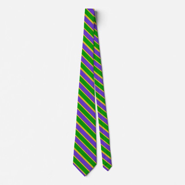 Mardi Gras Stripe Neck Tie Slips (Framsida)