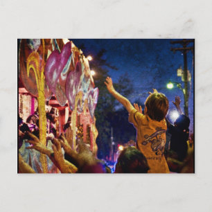 Mardi Gras Struktur Vykort