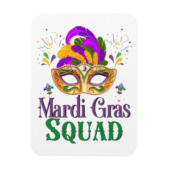 Mardi Gras-styrkan Magnet (Vertikal)
