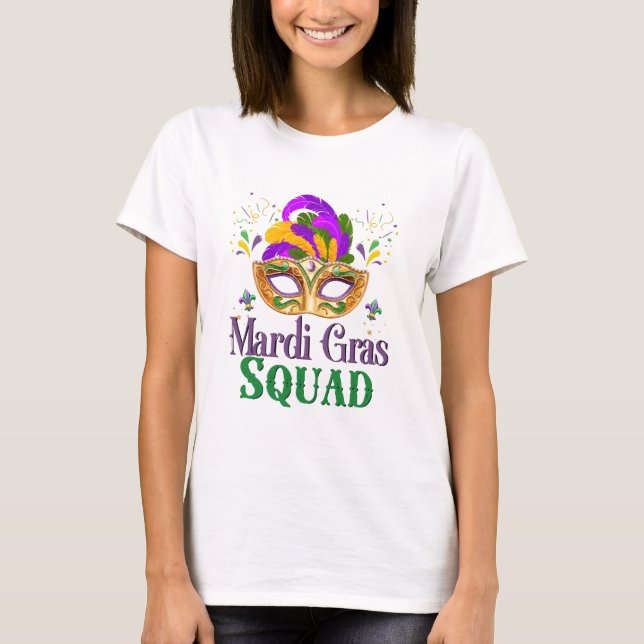 Mardi Gras-styrkan T Shirt (Framsida)